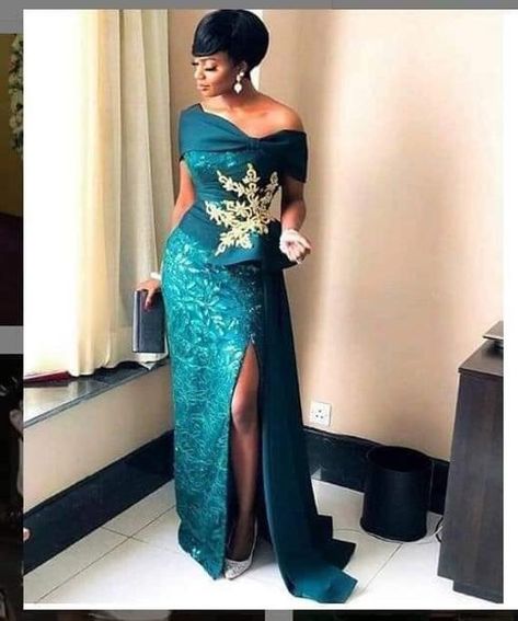 Made with high quality fabric with zipper/dull face /African lace fabrics African Formal Dress, Black Lace Gown, Nigerian Lace Styles, African Lace Styles, Corporate Dress, African Prom Dresses, Lace Gown Styles, Lace Dress Styles, African Wedding Dress