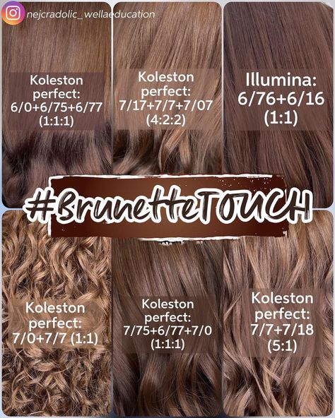 𝓝𝓮𝓳𝓬 𝓡𝓪𝓭𝓸𝓵𝓲𝓬 / Hair color artist | It’s autumn 🍂🍁🦔🪵🌰 Are you ready for something beautiful? There is stunning formulas☺️ #brunette #brunetka #brunettes #brownhair… | Instagram Twiggy Hair, Cool Brown Hair, Wella Hair Color, Colour Touch Wella, Balayage Technique, Hair Toner, Hair Color Formulas, Wella Hair, Wella Color