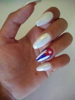 Cuba Nails, Patriotic Nail, Nail Board, 18th Birthday, Nail Art Ideas, Pretty Nails, Cute Nails, Cuba, Country Flags