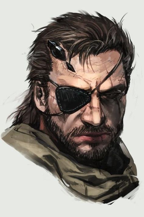 Venom Snake Metal Gear Art, Punished Venom Snake, Mgs Venom Snake, Venom Snake Art, Solid Snake Fan Art, Venom Snake Metal Gear, Click Burgundy, Hungry Clicker, Snake Metal Gear