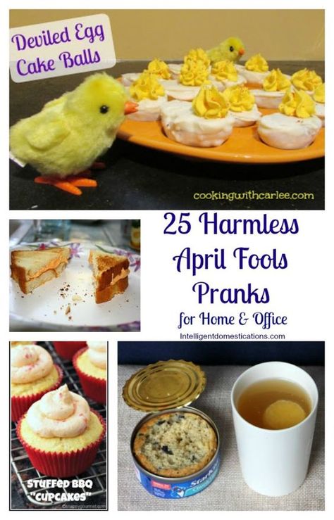 Harmless April Fools Pranks, April Fools Food, Pranks Ideas, Food Pranks, Pranks To Pull, April Fools Day Jokes, Office Pranks, Senior Pranks, April Fools Joke