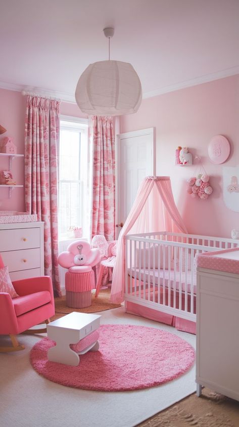 Create the ultimate girly nursery with these 21 whimsical ideas! From pastel hues and delicate decor to charming accents, these tips will help you design a cozy, enchanting space for your little one. Discover creative storage solutions, budget-friendly options, and Instagram-worthy designs. Girly Nursery, Dreamy Space, Creative Storage Solutions, Creative Storage, Pink Wall, Calming Colors, Instagram Worthy, Pastel Hues, Pink Walls