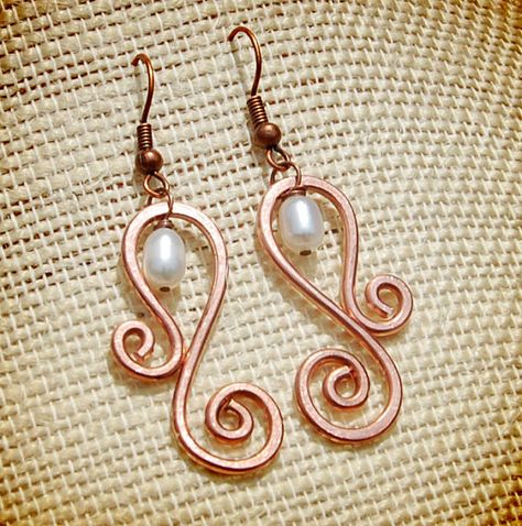 Nice earrings! Swirly Jewelry, Paisley Earrings, Wire Bird, Nice Earrings, Wire Jewelery, Wire Jewelry Making, Bijoux Fil Aluminium, Diy Wire Jewelry, Wire Wrap Jewelry