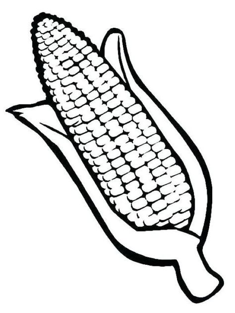 Vegetable Corn Coloring Page - Free Sweet Corn Coloring Pages Printable Corn Drawing, Rainbow Corn, Vegetable Coloring Pages, Indian Corn, Corn Cob, Ears Of Corn, Pokemon Coloring Pages, Pokemon Coloring, Corn On Cob