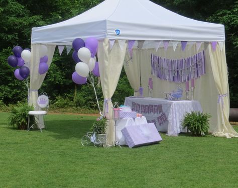 Party Gazebo Decorations, Birthday Gazebo Party Ideas, Gazebo Birthday Decorating Ideas, Canopy Party Decorations, Party Tent Decorations Birthday, Tent Decorating Ideas Birthday, Birthday Party Ideas Outdoor, Outdoor Canopy Decorating Ideas, Outdoor Party Backdrop