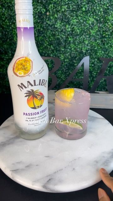 Malibu Passion Fruit Rum Drinks, Passionfruit Cocktail, Malibu Cocktails, Rum Drinks Recipes, Malibu Rum, Rum Drinks, Drinks Recipes, Alcohol Drink Recipes, Fruit Drinks