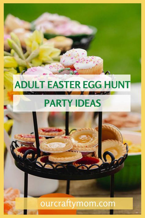 Host a fun and simple adult Easter egg hunt with these inexpensive ideas. Why should the kids have all the fun?! #easteregghuntforadults #adulteasteregghunt Easter Adult Party, Adult Egg Hunt Ideas, Easter Party Ideas For Adults, Easter Egg Hunt For Adults, Adult Egg Hunt, Adult Easter Party, Adult Easter Egg Hunt, Easter Egg Hunt Ideas, Simple Easter Eggs