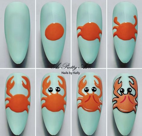 Simple Animal Nail Designs, Cute And Easy Nails, Dolphin Nails, Printable Nail Art Practice Sheet, Beach Nail Art Designs, Printable Nail Art, Beach Themed Nails, Animal Nail Designs, Summer Nails Ideas