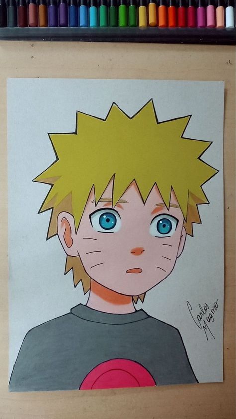 Naruto Pictures To Draw, Naruto Cartoon Drawing, Naruto Drawing Color Pencil, Easy Anime Drawings Colored, Naruto Sketch Drawing Art, Naruto Uzumaki Art Drawings, Drawing Anime Naruto Art, Naruto Uzumaki Drawing Pencil, Naroto Ozomaki Drawing