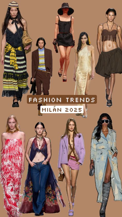 Tendrs tendencias boho marrón primavera verano 2025 Milán 2025 Fashion Trends, 2025 Fashion, Spring Fashion Trends, Summer Fashion Trends, Spring Trends, Colourful Outfits, Spring Fashion, Milan, Outfit Inspirations