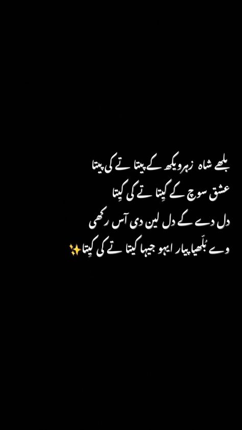 Bully Shah Poetry In Urdu, Buly Shah Poetry, Bulay Shah Poetry, Bulley Shah Poetry, Bulleh Shah Poetry, Ayesha Malik, Baba Bulleh Shah Poetry, Punjabi Aesthetic, Riding Aesthetic