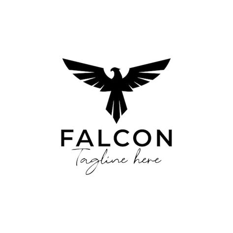 Eagle logo vector design falcon logotype... | Premium Vector #Freepik #vector #falcon-logo #hawk-logo #freedom-logo #eagle-logo Falcon Logo Design, Eagle Logos, Freedom Logo, Falcon Art, Hawk Logo, Falcon Logo, Sports Academy, Logo Basketball, Logo Mascot