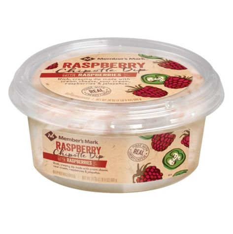 Member's Mark Raspberry Chipotle Dip (24 oz.) Detail 1 Sams Club Sandwich Platter, Cream Cheese Raspberry Chipotle Dip, Raspberry Chipotle Dip Sams Club Recipe, Sam's Club Meal Prep, Sam’s Club Shopping List, Chipotle Dip, Jalapeno Cream Cheese Dip, Cream Cheese Recipes Dip, Sandwich Trays