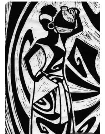 African Women Art, Afrique Art, African Paintings, Afrikaanse Kunst, African Art Paintings, Linocut Art, Africa Art, Afro Art, Silhouette Art