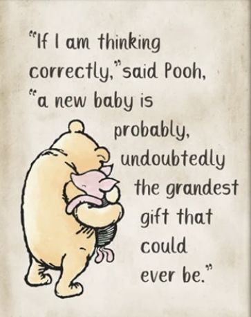 Pooh Bear With Balloon, Winnie The Pooh Baby Quotes, Winnie The Pooh Baby Announcing Ideas, Pooh Bear Baby Shower Ideas, Kate Baby, Honey Bee Baby Shower, Pooh Party, Baby Shower Theme Decorations