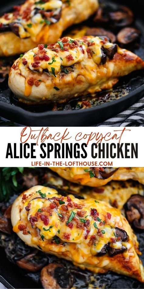 Alice Springs Chicken Recipe, Alice Springs Chicken Outback, Mustard Marinade, Honey Mustard Marinade, Alice Springs Chicken, Fall Meals, Best Macaroni Salad, Diner Recipes, Spring Chicken