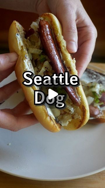 Maddy & JD Alewine on Instagram: "the Seattle dog! whatchu think about cream cheese on a hotdog?

#seattle #hotdog #creamcheese #recipe" Seattle Dog Recipe, Seattle Hot Dog Recipe, Seattle Hot Dog, Seattle Dog, Hot Dog Recipes, Lamb Recipes, Hot Dogs, Air Fryer, Cream Cheese