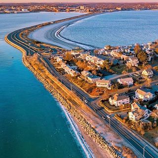 Nahant Causeway, Nahant MA. Nahant Massachusetts, Essex County, Home Of The Brave, Golden Light, Land Of The Free, Golden Lights, Beach Town, Beach Aesthetic, Weekend Trips