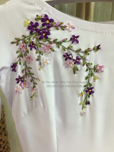 Silk ribbon embroidery flower patterns, Easy-to-follow Silk #ribbonembroidery flower patterns Never Miss a Daily video on latest fashion women dresses Silk Ribbon embroidery Flower Pattern on Net Fabric, #ribbonembroidery stitches for beginners Silk Ribbon Embroidery Tutorial, Sulaman Pita, Silk Ribbon Embroidery Patterns, Ribbon Embroidery Kit, Ribbon Embroidery Tutorial, Ribbon Dress, Embroidery Neck Designs, Embroidery Flowers Pattern, Embroidery On Clothes