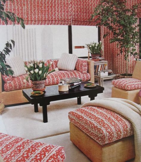 As Seen In – Billy Baldwin Studio Masculine Room, Billy Baldwin, Southern Living Magazine, Slipper Chairs, White Wicker, Butter Yellow, Room Planning, Apartment Garden, Red Interiors