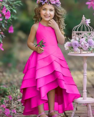 Delicious Irish Soda Bread Muffin Recipe | MomTrends Pink Tiered Dress, Recital Dress, Layered Ruffle Dress, Elegant Girls, Chic Kids, Pink Flower Girl Dresses, Girls Pink Dress, Kids Fashion Dress, Hot Pink Dresses