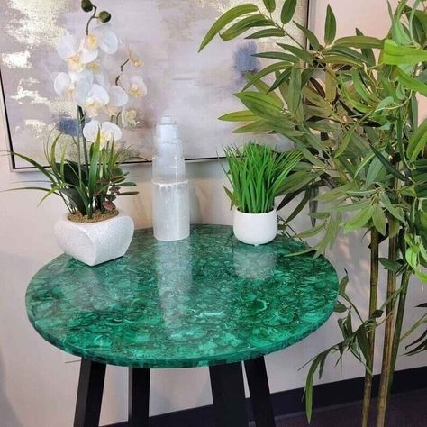 Elevate your living space with this stunning Malachite Coffee Tabletop 🌿 Handmade in India with exquisite Malachite Stone, this round piece adds a touch of luxury to any room. Perfect for your living room, dining room, or home office. #StoneArt #Handmade #HomeDecor #Malachite #ArtDeco 🌟 #Handmade #Round #Porch #LivingRoom #Bedroom #Bathroom #Polished #Entryway #Marble #DiningRoom #Kitchen #CoffeeTable https://ebay.us/dlXnle Hardness Scale, Coffee Table Top, Stone Coffee Table, Malachite Rings, Green Rings, Green Malachite, Malachite Stone, Kitchen Dining Tables, Dining Table Top