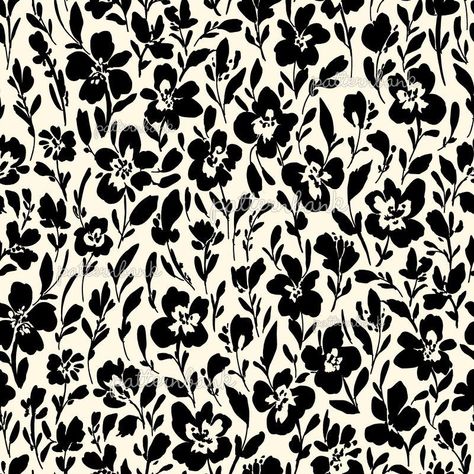 Flower Print Black And White, Graphic Flower Pattern, Ditsy Floral Print Pattern, Ditsy Print Pattern, Print Patterns Black And White, Floral Print Patterns Vintage, Black And White Flower Pattern, Ditsy Pattern, Black And White Flower Print