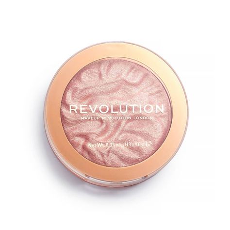 Makeup Revolution Highlighter, Revolution Highlighter, Pink Skin Tone, Highlight Powder, Revolution Makeup, Best Highlighter, Makeup Revolution London, Highlighter And Bronzer, Pink Skin