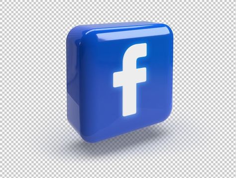 Free PSD 3d rounded square with glossy f... | Free Psd #Freepik #freepsd #facebook-3d #3d-social #symbol #app Facebook Logo Png, Facebook L, Facebook Icons, Logo Facebook, Marketing Concept, How To Get Followers, Facebook Features, Rounded Square, 3d Icons