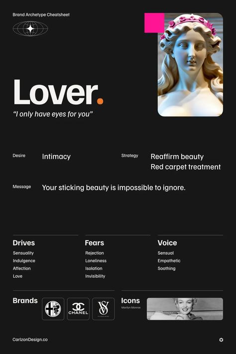 How can you bring some more loving and tender care to your audience by assimilating your Lover archetype? Lover Archetype Brand, Lover Brand Archetype, The Lover Archetype, Lover Archetype, Brand Archetypes, Tender Care, Brand Icon, How Can, Tips And Tricks