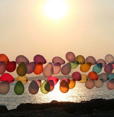 a wall of these in whites? Poignant Quotes, Colorful Balloons, Up Balloons, Party Deco, Bright Ideas, Fun Fun, Party Party, Anniversary Party, Outdoor Party