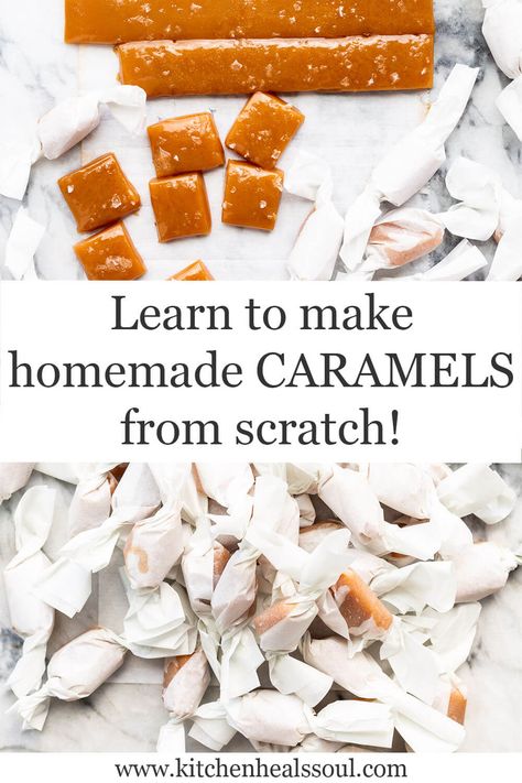 Homemade Caramels No Corn Syrup, Soft Caramel Recipe No Corn Syrup, Caramel Candy Recipe Without Corn Syrup, Carmel Candy Recipe Easy No Corn Syrup, Caramel Recipe No Corn Syrup, Caramels No Corn Syrup, Chewy Caramels Recipe, Soft Caramels Recipe, Carmel Recipe