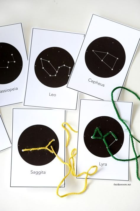 Diy Constellation, Constellation Craft, Melissa Doug Toys, Space Preschool, Tata Surya, Lacing Cards, The Constellations, Space Activities, Summer Reading Program