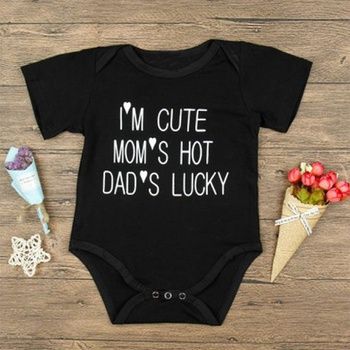 Newborn Baby Outfits, Bodysuit Jumpsuit Outfit, Onesie Ideas, Hot Dads, Funny Baby Clothes, Baby Boy Summer, Newborn Boy Clothes, Funny Baby Onesies