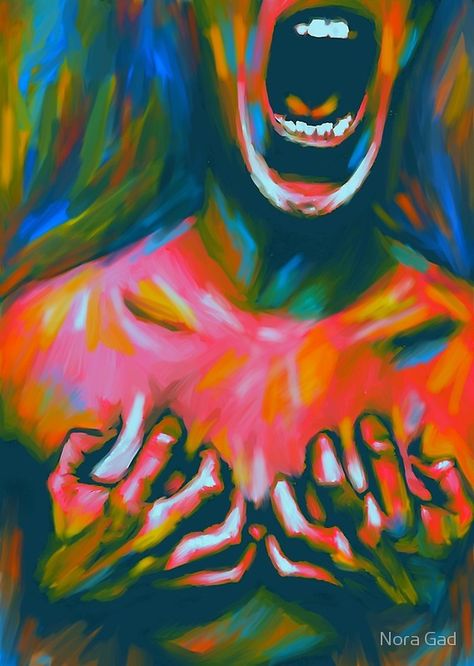 Scream Art, Emotional Painting, Arte Indie, Ap Art, Painting Art Projects, Art Portfolio, Canvas Art Painting, Art Abstrait, Painting Inspiration