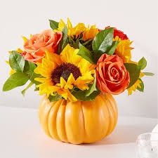 Thanksgiving Flowers Delivery 2023 | FTD Pumpkin Bouquet, Flower Wall Rental, Sympathy Plants, Patriotic Flowers, Thanksgiving Flowers, Pumpkin Vase, Flower Factory, Sunflower Bouquets, Forever Flowers