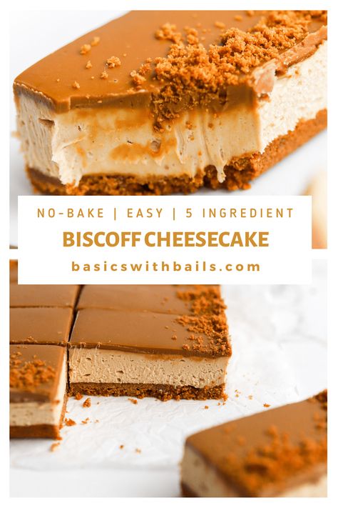 Nutella Biscoff Cheesecake, Cookie Butter No Bake Cheesecake, Biscoff Recipes Cheesecake, Easy Biscoff Recipes, Bischoff Recipes, Bischoff Cheesecake, Biscoff Mini Cheesecake, Biscoff Treats, Biscoff Cheesecake Cups