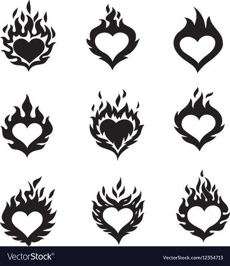 Heart Flame, Love Symbol Tattoos, Native Tattoos, Crown Tattoo Design, On Tattoo, Flame Tattoos, Tattoo Heart, Pinstriping Designs, Heart Tattoo Designs