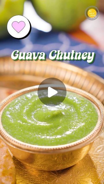 Chatni Recipes, Guava Chutney, Chatni Recipe, Garlic Chutney, Green Chutney, Samosa, Indian Food, Chutney, Indian Food Recipes