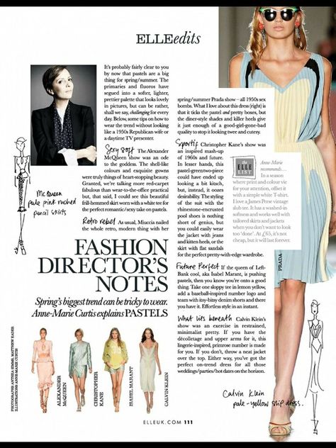 Elle UK Fashion Article Layout, Magazine Contents Page Design, Elle Magazine Layout, Advertorial Design, Magazine Examples, Fashion Magazine Design, Fashion Magazine Layout, Fashion Still Life, Page Layout Design