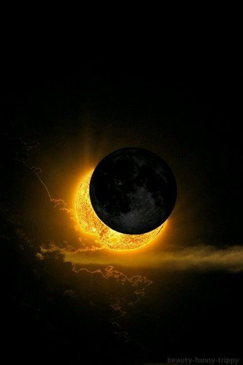 Sun Eclipse, Cer Nocturn, Moon Photos, Moon Pictures, 다크 판타지, Moon Photography, Beautiful Moon, Moon Magic, Solar Eclipse