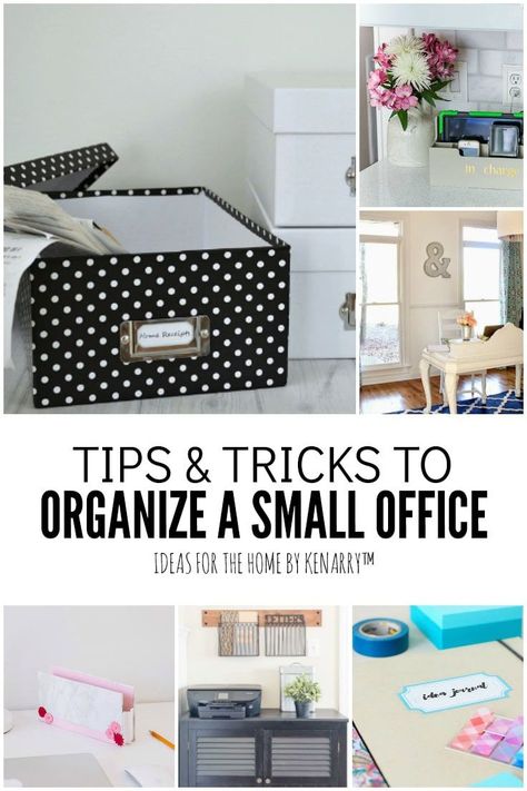 How To Organize A Small Office Space, Ideas For Small Office Space, How To Organize Your Desk At Work, Work From Home Organization Ideas, Diy Office Storage Ideas, Diy Office Organization Ideas, Work From Home Organization, Office Organization Ideas For The Home, Small Home Office Organization Ideas