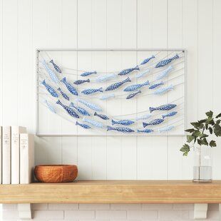 Coastal Wall Art Above Bed, Coastal Home Wall Decor, Coastal Grandmother Wall Art, Coastal Bathroom Wall Decor, Beach Office Decor Coastal Style, Beach Apartment Decor Coastal Style, Coastal Accent Wall, Nautical Bedroom Ideas, Seaside Decorating