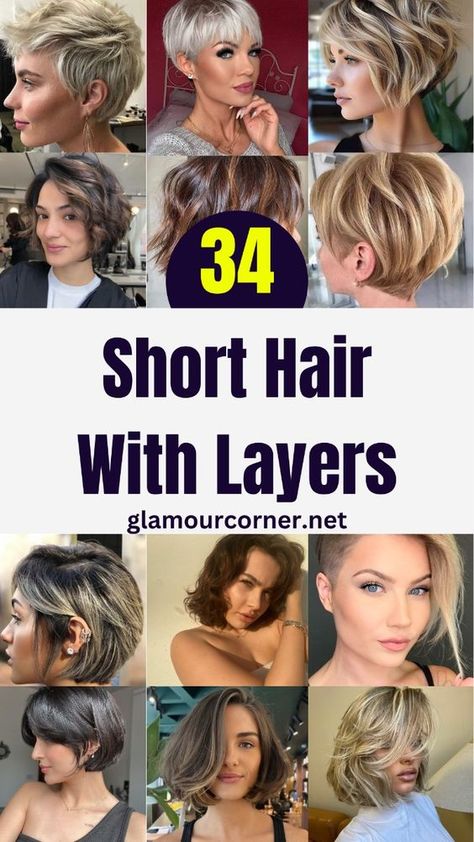 Discover the versatility of short hair with layers! This chic and trendy style adds volume and movement to your locks, making it perfect for any occasion. Whether you have fine hair or thick tresses, layered short haircuts can transform your look effortlessly. Explore our gallery for inspiration and find the perfect layered short hairstyle that suits your personality and face shape. Kids Short Haircuts, Hairstyles Instagram, Face Hairstyles, Short Hairstyles Fine, Hair With Layers, Kids Hair Cuts, Diamond Face, Short Hairstyles For Thick Hair, York Pa