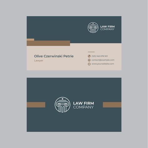 Lawyer Bussines Card Design, Law Firm Business Card Design, Law Firm Business Card, Interior Designer Visiting Card Ideas, Formal Business Card, Law Business Card, Visiting Cards Design, Business Visiting Card, Artist Business Cards Design