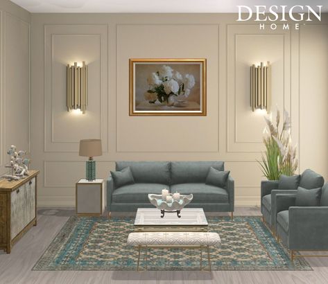 Wall Molding Living Room, Living Room Panelling, Zimmer Diy, Living Room Wall Designs, Drawing Room Interior, Drawing Room Interior Design, Drawing Room Decor, Elegant Living Room Decor, Latest Living Room Designs