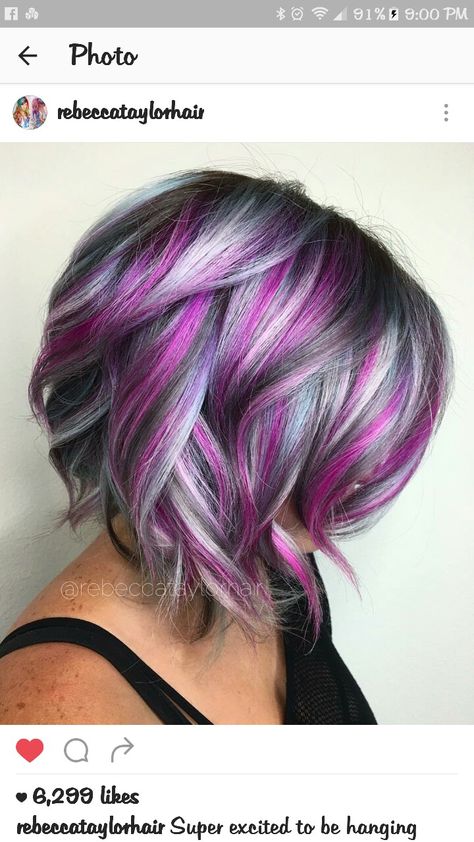 Blackberry Hair, Unicorn Hair Color, Hair Color Crazy, Boring Hair, Hair Color Purple, Unicorn Hair, Short Hair Color, Pastel Hair, Rainbow Hair