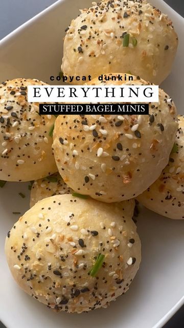 Dunkin Bagel Minis Recipe, Bagel Bites Recipe, Types Of Bagels, Weekend Recipe, Everything Bagel Seasoning, Bagel Bites, Bagel Seasoning, All Purpose Flour, Clean Eats