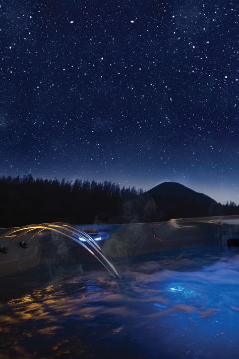 Hot Tub At Night Aesthetic, Hot Tub At Night, Hotspring Spa, Pool At Night, Spa Relaxation, Jazz Concert, Snow Light, Spa Night, Outdoor Pools