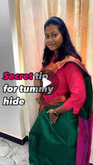 shamili   - Educates saree draping technique on Instagram: "Tip of the day ❤️. ONE ON ONE SELF SAREE DRAPING CLASS   ( LIVE SESSION) Greetings from @karur_saree_drapist_shamili  Thankyou for showcasing your interest in our class ✨ One day session  Language: Tamil Duration: 3 hours Timing: 10.30 am to 1.30 pm Style: South Indian traditional style   Syllabus:  *Product knowledge  *Measurements for your body  *Pre pleating pallu, chest , centre pleats  *Ironing technique  *Box folding technique   *With hands on practice   *Tips and tricks for draping   *Additional on spot draping ( without ironing) 🥻Pre recorded video will be provided  after the session   Join now and you will know: *Be skilled to drape any saree of any fabric on your body type  -how to drape the folded saree -how to drape t How To Know Our Body Shape, Hairstyle For South Indian Saree, Kanchi Sarees Latest, Saree Draping For Plus Size Women, Saree Pallu Draping Styles, Saree Pre Pleating And Folding, Traditional Saree Draping Styles, South Indian Hairstyles For Saree, Traditional Hairstyle For Saree